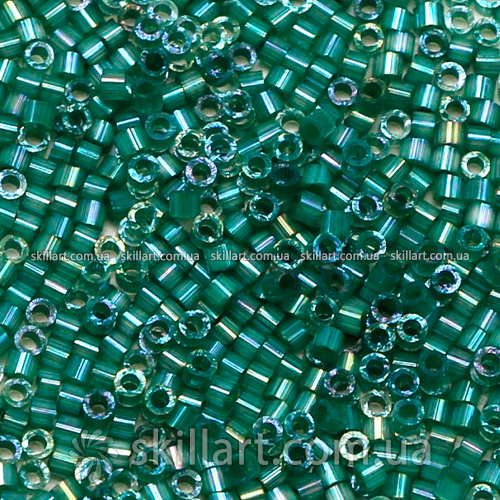 Бисер DB-1814 Miyuki Delica Beads 11/0 (радужный, зеленый)